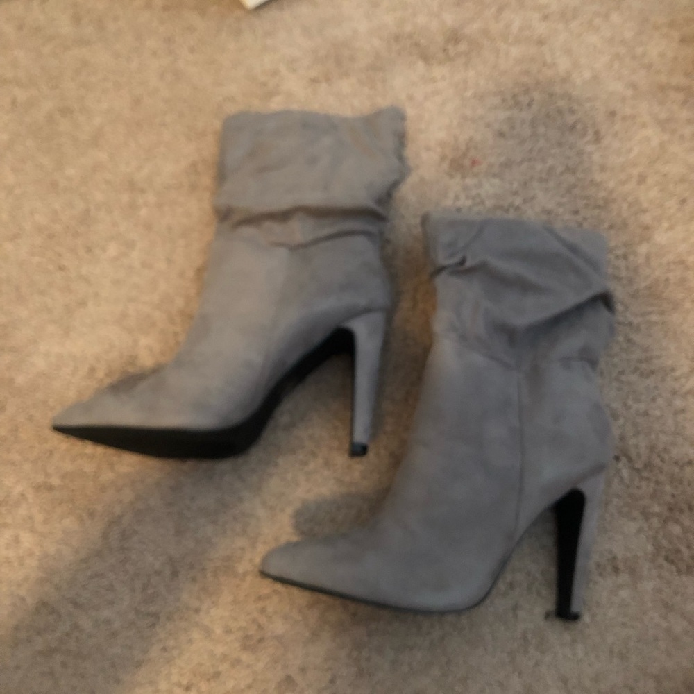 Charlotte Russe Lara gray boots